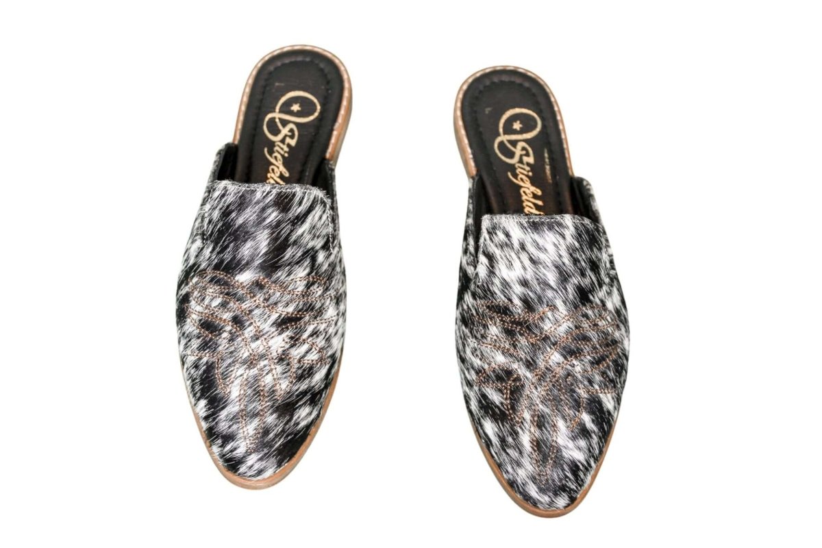 Abby Cowhide Mules – Size 6 by Stiefeld Boots – Don't Panic Shoes
