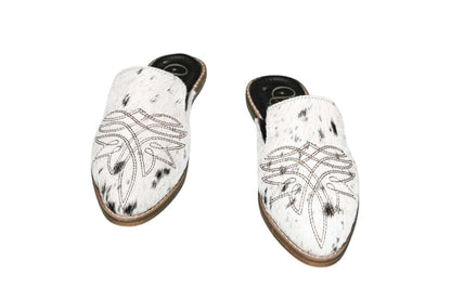 Abby Cowhide Mules – Size 6 by Stiefeld Boots – Don't Panic Shoes