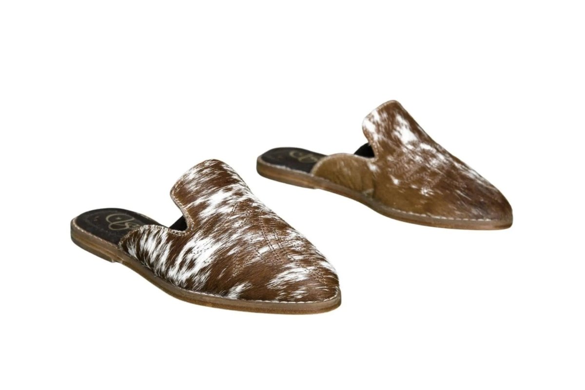 Abby Cowhide Mules – Size 6 by Stiefeld Boots – Don't Panic Shoes