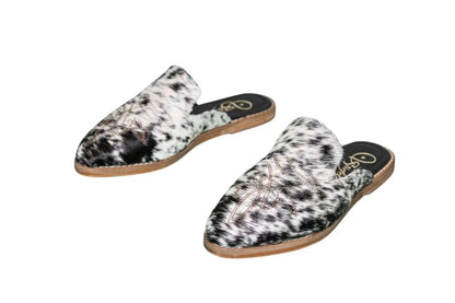 Abby Cowhide Mules – Size 6 by Stiefeld Boots – Don't Panic Shoes