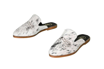 Abby Cowhide Mules – Size 6 by Stiefeld Boots – Don't Panic Shoes