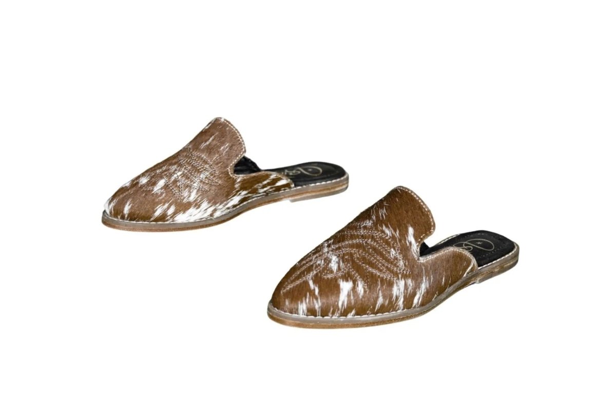 Abby Cowhide Mules – Size 6 by Stiefeld Boots – Don't Panic Shoes