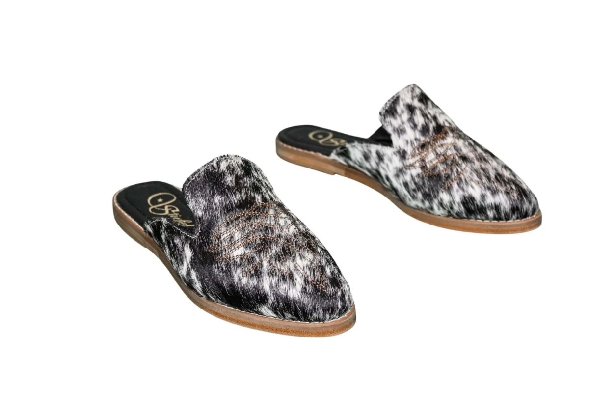 Abby Cowhide Mules – Size 6 by Stiefeld Boots – Don't Panic Shoes