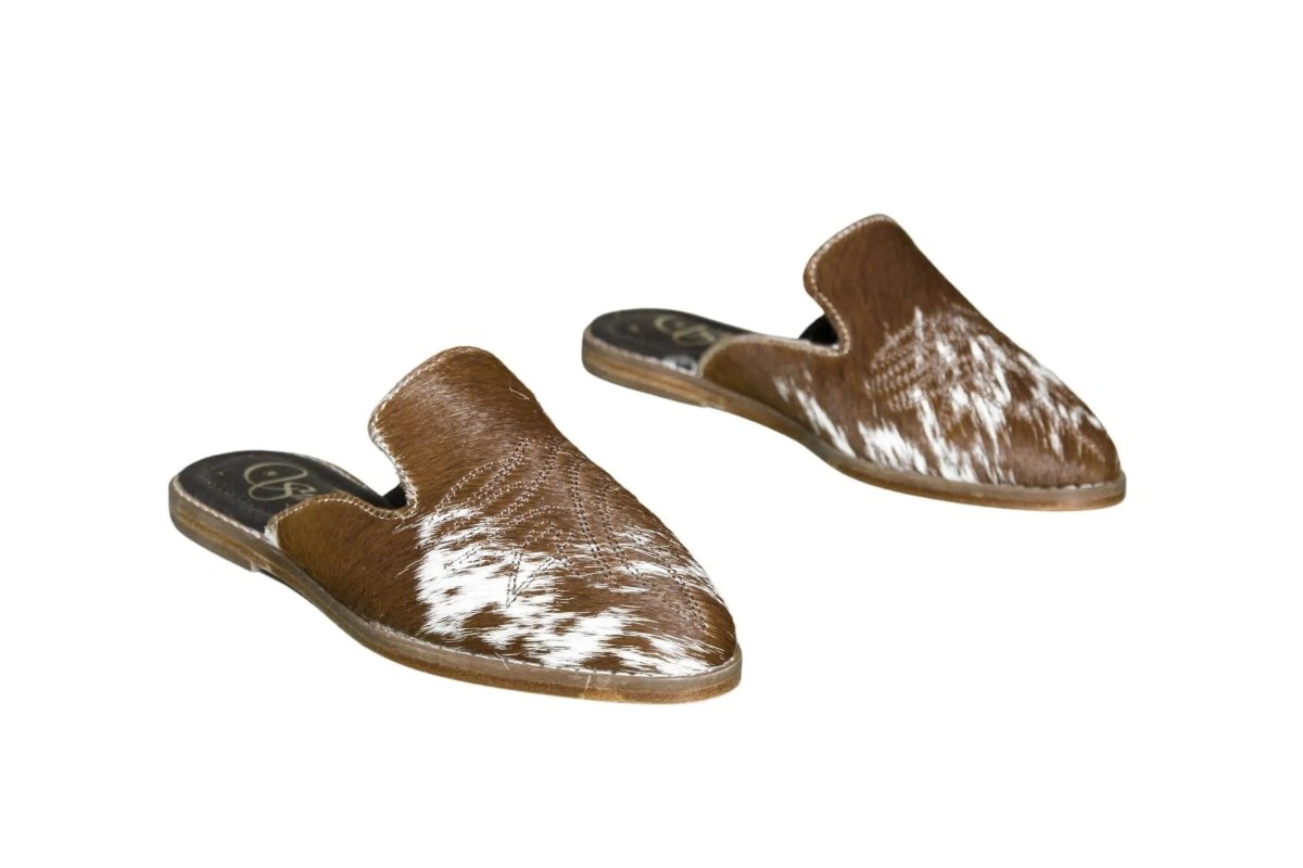 Abby Cowhide Mules – Size 6 by Stiefeld Boots – Don't Panic Shoes