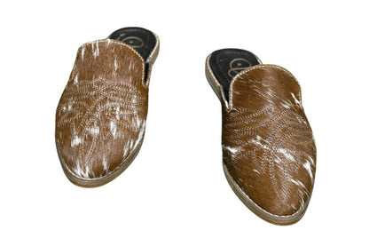 Abby Cowhide Mules – Size 6 by Stiefeld Boots – Don't Panic Shoes