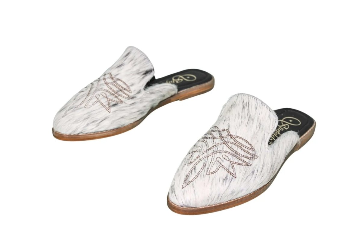 Abby Cowhide Mules – Size 8 by Stiefeld Boots – Don't Panic Shoes
