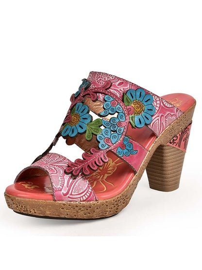 Addyson Fish Mouth Genuine Leather Sandals Sandals by Colorstepshoes – Don't Panic Shoes