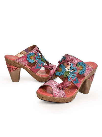 Addyson Fish Mouth Genuine Leather Sandals Sandals by Colorstepshoes – Don't Panic Shoes