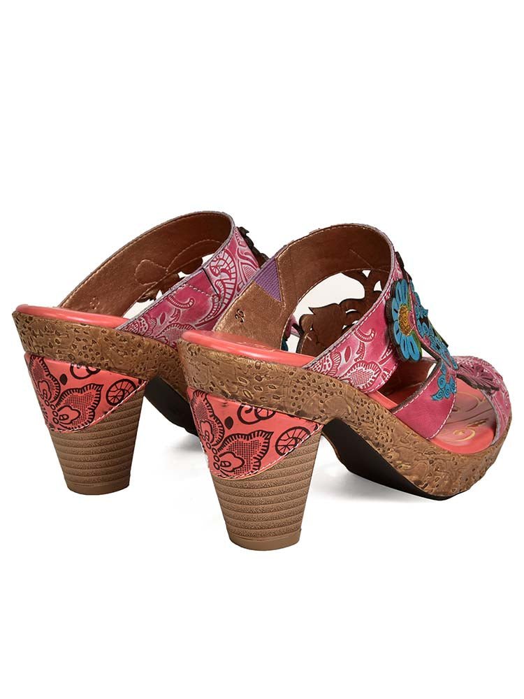 Addyson Fish Mouth Genuine Leather Sandals Sandals by Colorstepshoes – Don't Panic Shoes