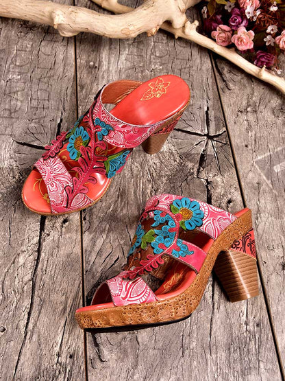 Addyson Fish Mouth Genuine Leather Sandals Sandals by Colorstepshoes – Don't Panic Shoes