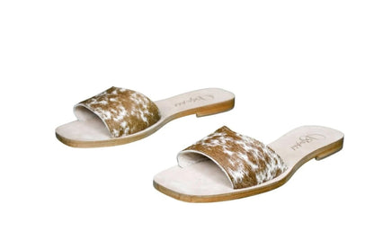 Agnes Cowhide Slide Sandals – Size 10 by Stiefeld Boots – Don't Panic Shoes