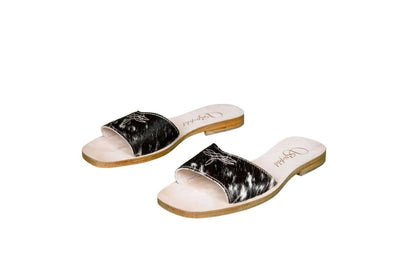 Agnes Cowhide Slide Sandals – Size 7 by Stiefeld Boots – Don't Panic Shoes