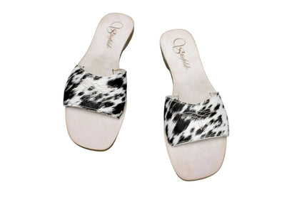 Agnes Cowhide Slide Sandals – Size 9 by Stiefeld Boots – Don't Panic Shoes