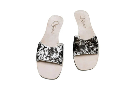 Agnes Cowhide Slide Sandals – Size 9 by Stiefeld Boots – Don't Panic Shoes