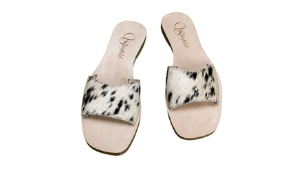 Agnes Cowhide Slide Sandals – Size 9 by Stiefeld Boots – Don't Panic Shoes