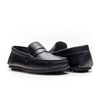 Alex Navy Non Slip Rubber Sole Cushion Padded Insole Spain Core by Childrenchic – Don't Panic Shoes