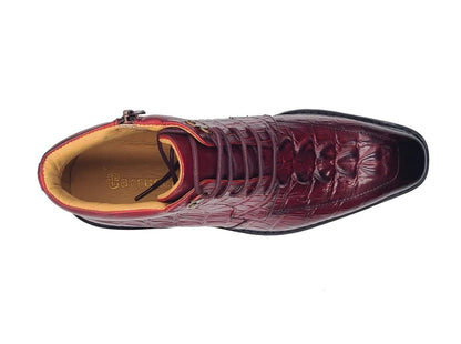 Alligator Embossed Lace Up Boots Men's Calfskin Leather Kb516 - 50 Boots by Carrucci Shoes – Don't Panic Shoes