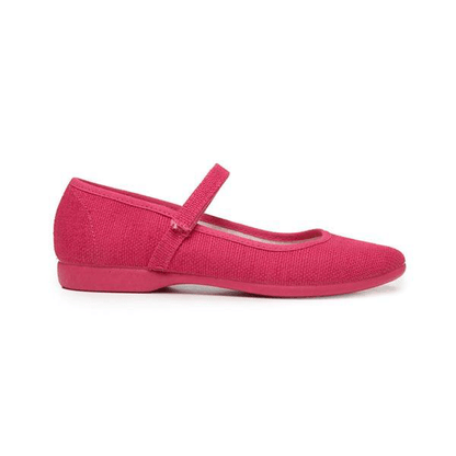 Alma Fuxia Fuchsia Velcro Non Slip Rubber Soles Made In Spain Core by Childrenchic – Don't Panic Shoes