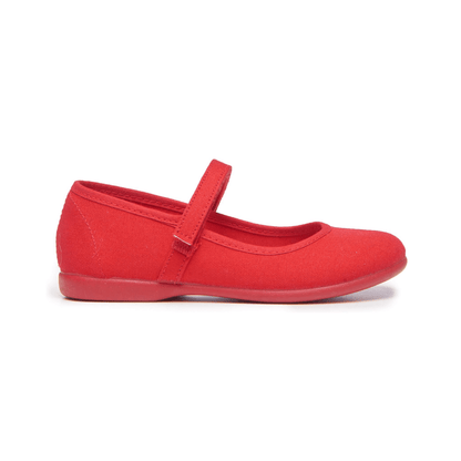 Alma Red Adjustable Velcro Non Slip Rubber Soles Spain core by Childrenchic – Don't Panic Shoes