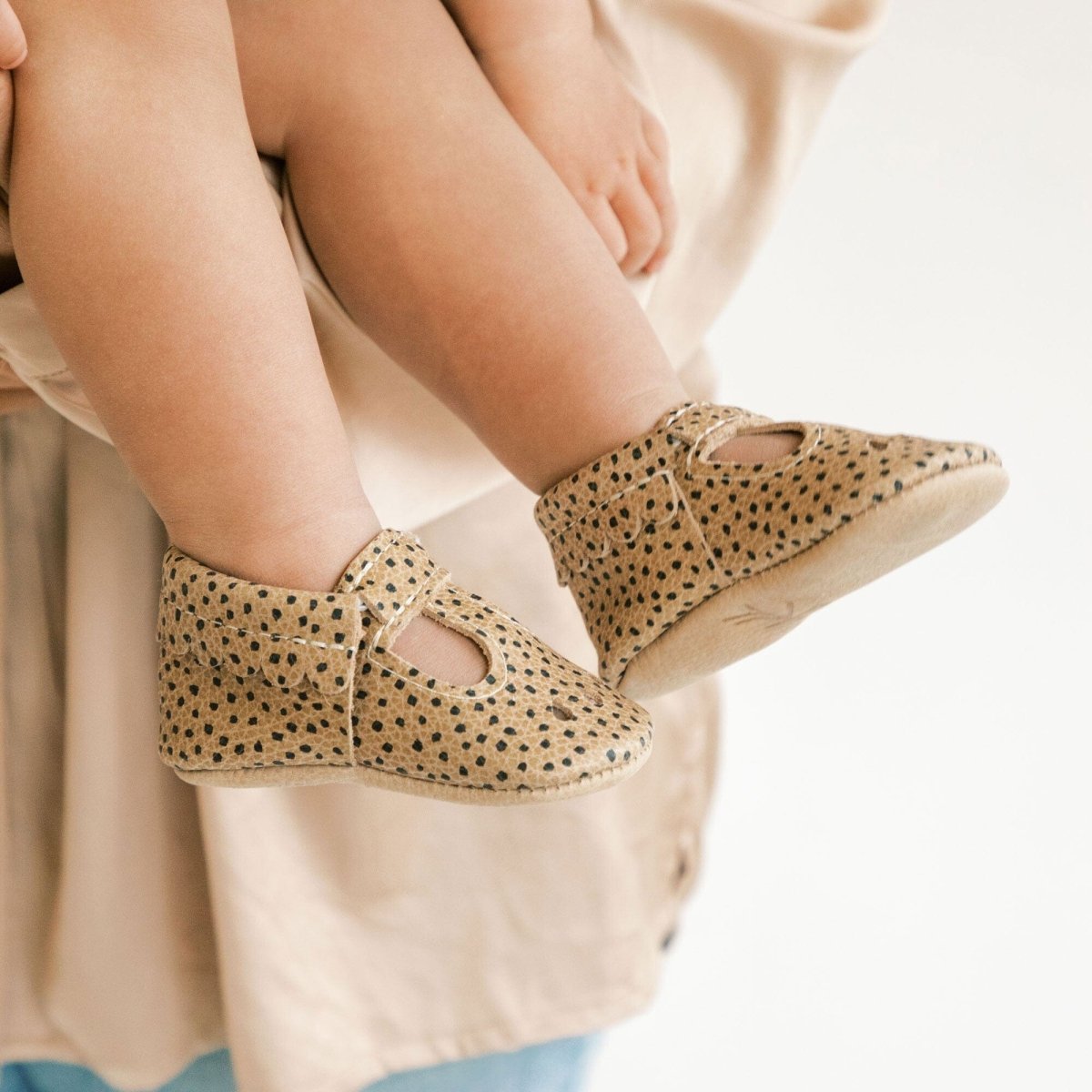 Almond Speckles Mary Jane Baby Shoe Mary Jane by Freshly Picked – Don't Panic Shoes