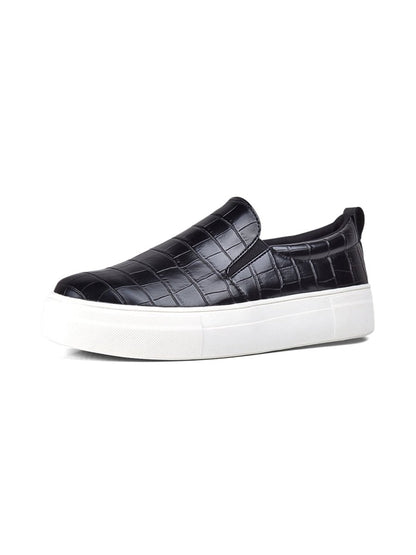 Alpha | Black Crocodile Sneakers by J.Adams – Don't Panic Shoes