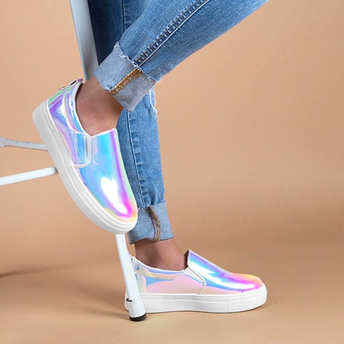 Alpha | Hologram Sneakers by J.Adams – Don't Panic Shoes