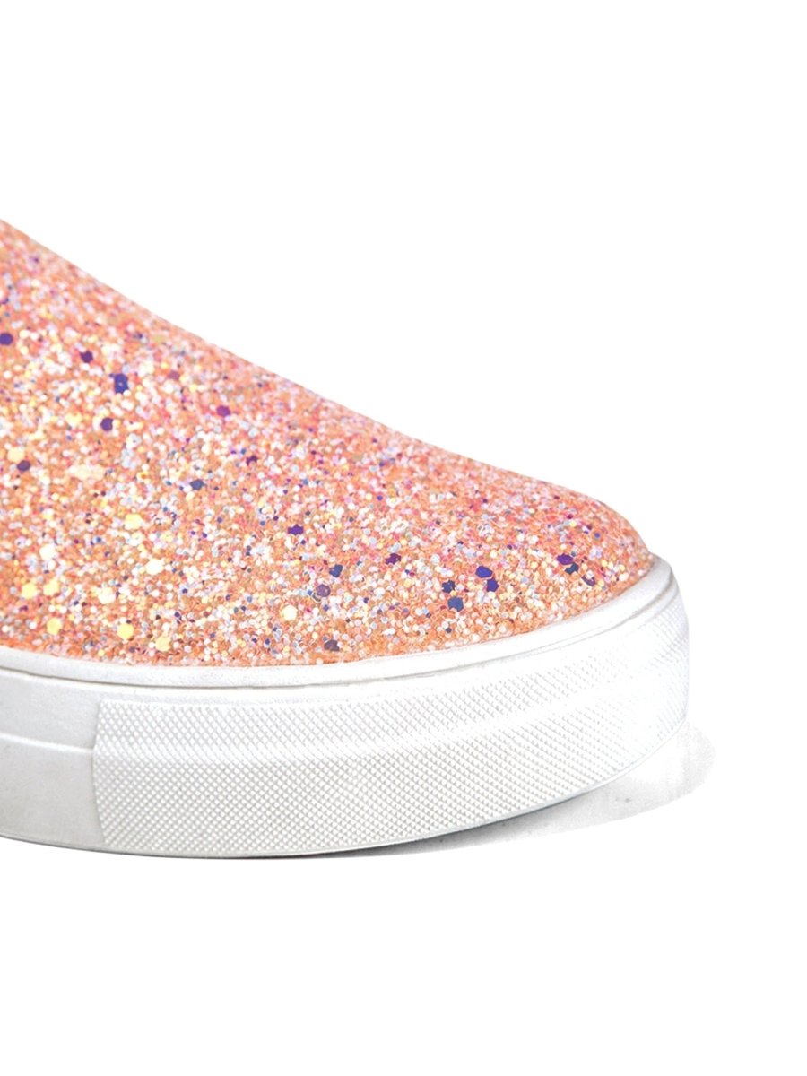 Alpha | Pink Glitter Sneakers by J.Adams – Don't Panic Shoes