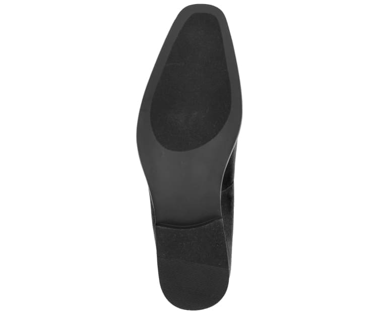 Amali Aller Black Men's Velvet Smoking Slippers Smoking Slippers by Amali – Don't Panic Shoes