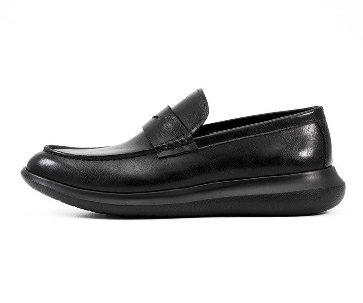 Amali Arvin CaSual Penny Loafers Men’s Black Loafers by Amali – Don't Panic Shoes