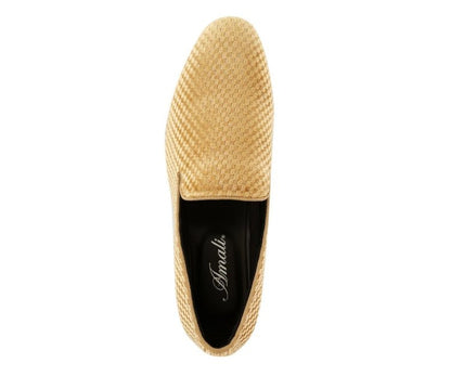 Amali Blaze Gold Smoking Slippers by Amali – Don't Panic Shoes