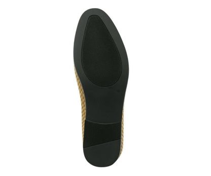 Amali Blaze Gold Smoking Slippers by Amali – Don't Panic Shoes