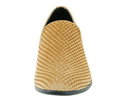 Amali Blaze Gold Smoking Slippers by Amali – Don't Panic Shoes