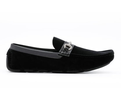 Amali Bling Black Driving Moccasins by Amali – Don't Panic Shoes