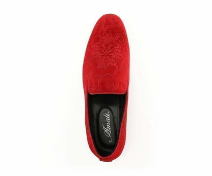 Amali Bryant Paisley Elegance Velvet Loafers For Men Smoking Slippers by Amali – Don't Panic Shoes