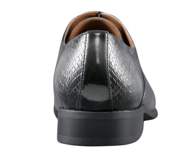Amali Burke Men's Elegant Gray Leather Oxfords Oxfords by Amali – Don't Panic Shoes