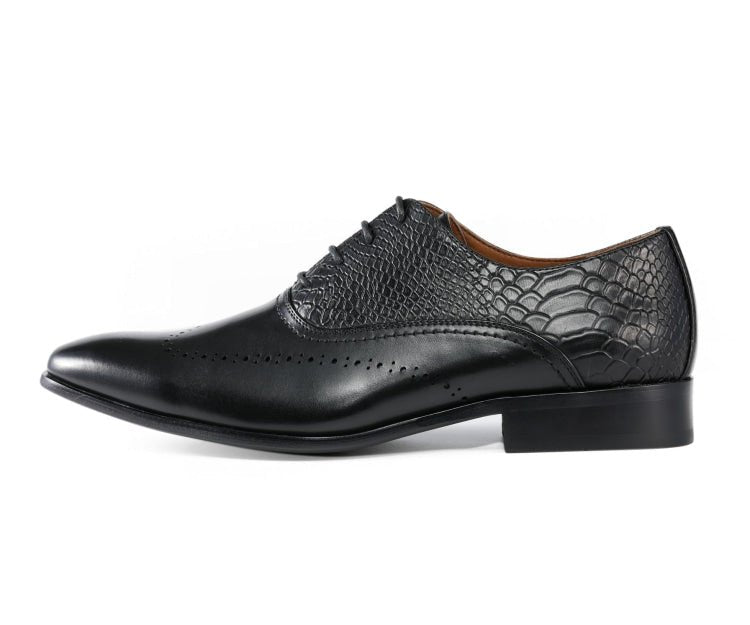 Amali Burke Noir Oxford ShoeS Men’s Black Leather Oxfords by Amali – Don't Panic Shoes