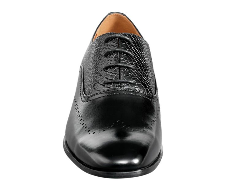 Amali Burke Noir Oxford ShoeS Men’s Black Leather Oxfords by Amali – Don't Panic Shoes