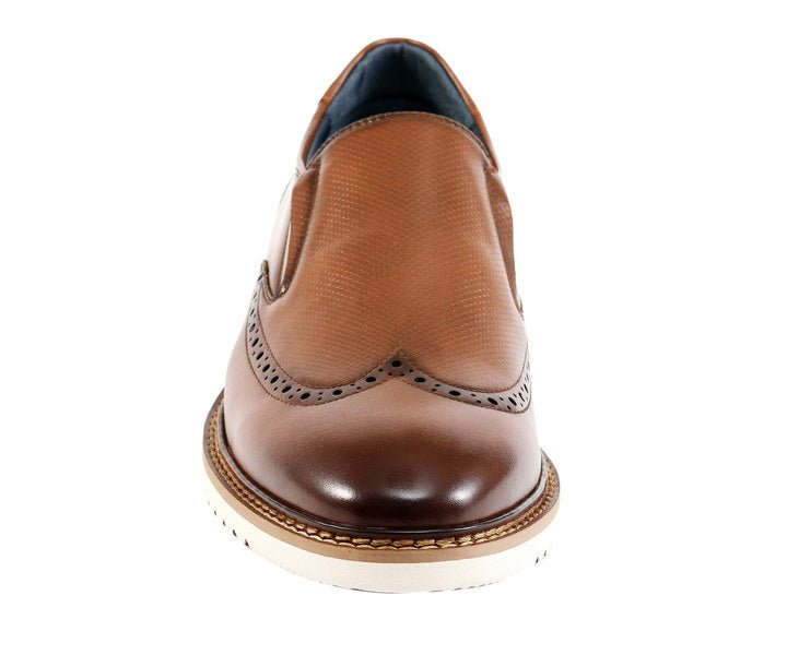 Amali Clyde Hybrid Slip On ShoeS Men’s Leather Cognac Loafers by Amali – Don't Panic Shoes