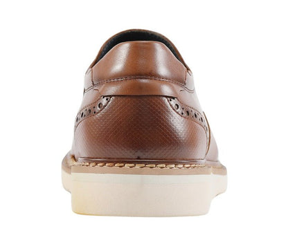 Amali Clyde Hybrid Slip On ShoeS Men’s Leather Cognac Loafers by Amali – Don't Panic Shoes