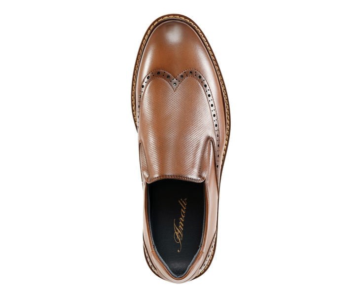 Amali Clyde Hybrid Slip On ShoeS Men’s Leather Cognac Loafers by Amali – Don't Panic Shoes