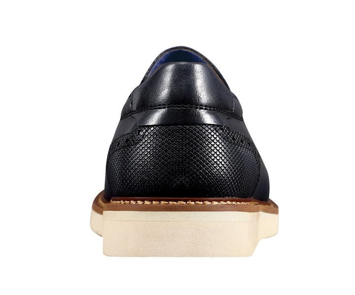 Amali Clyde Navy Slip On Hybrid ShoeS Men’s Leather Loafers by Amali – Don't Panic Shoes