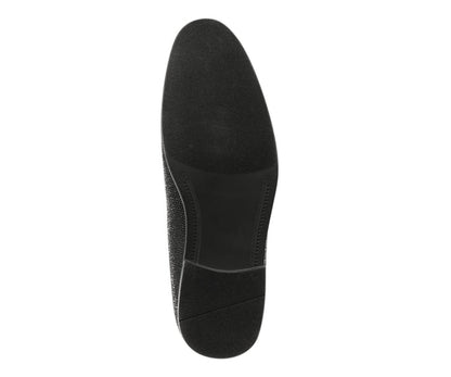 Amali Dazzle Black Smoking Slippers by Amali – Don't Panic Shoes