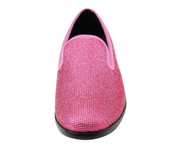 Amali Dazzle Fuchsia Smoking Slippers by Amali – Don't Panic Shoes