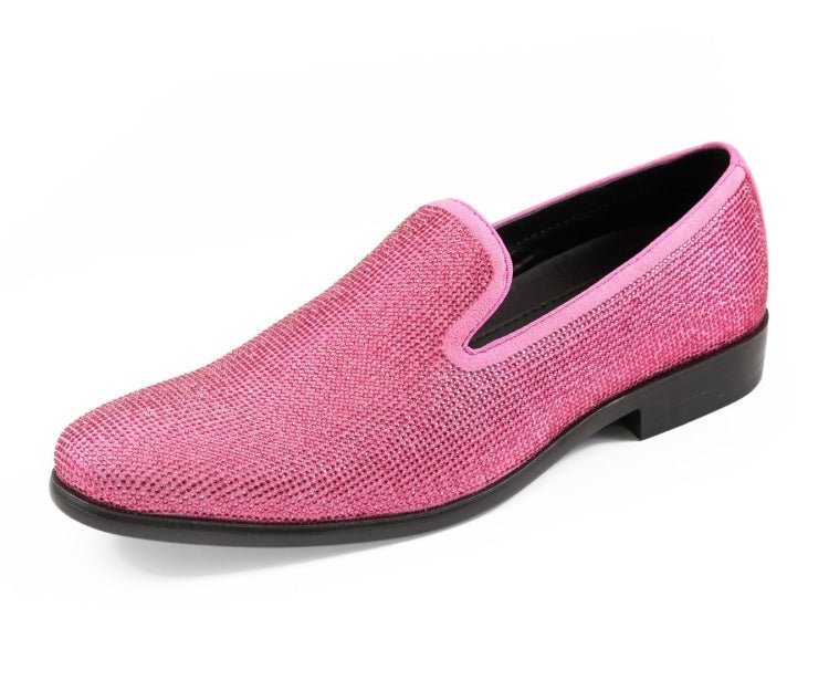 Amali Dazzle Fuchsia Smoking Slippers by Amali – Don't Panic Shoes