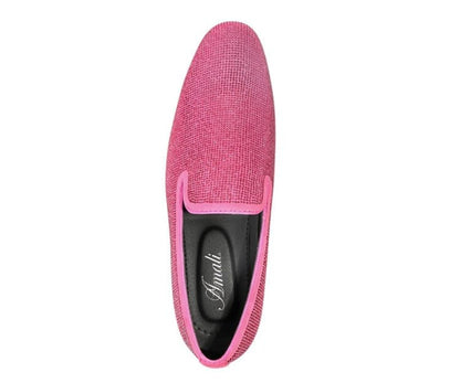 Amali Dazzle Fuchsia Smoking Slippers by Amali – Don't Panic Shoes