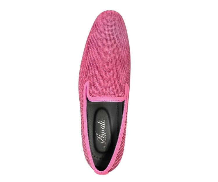Amali Dazzle Fuchsia Smoking Slippers by Amali – Don't Panic Shoes
