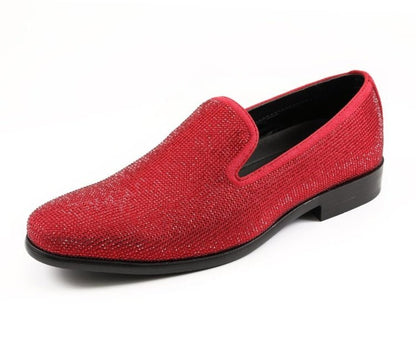 Amali Dazzle Red Smoking Slippers by Amali – Don't Panic Shoes