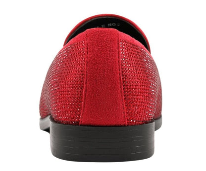 Amali Dazzle Red Smoking Slippers by Amali – Don't Panic Shoes