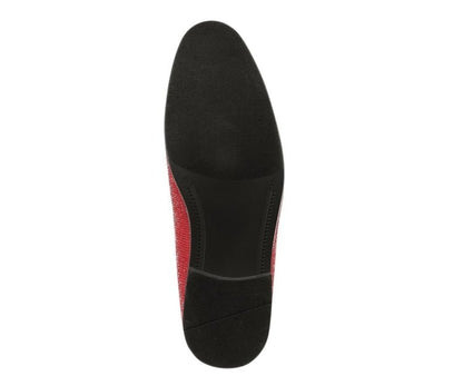 Amali Dazzle Red Smoking Slippers by Amali – Don't Panic Shoes