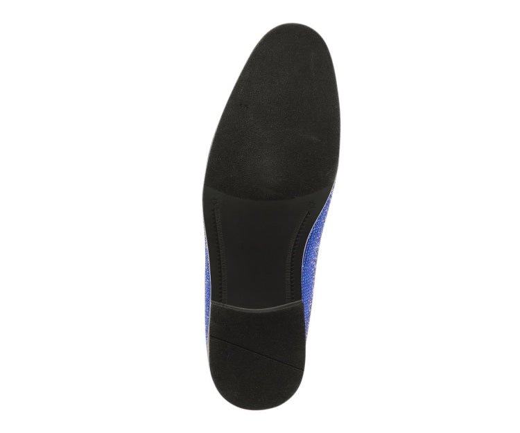 Amali Dazzle Royal Smoking Slippers by Amali – Don't Panic Shoes